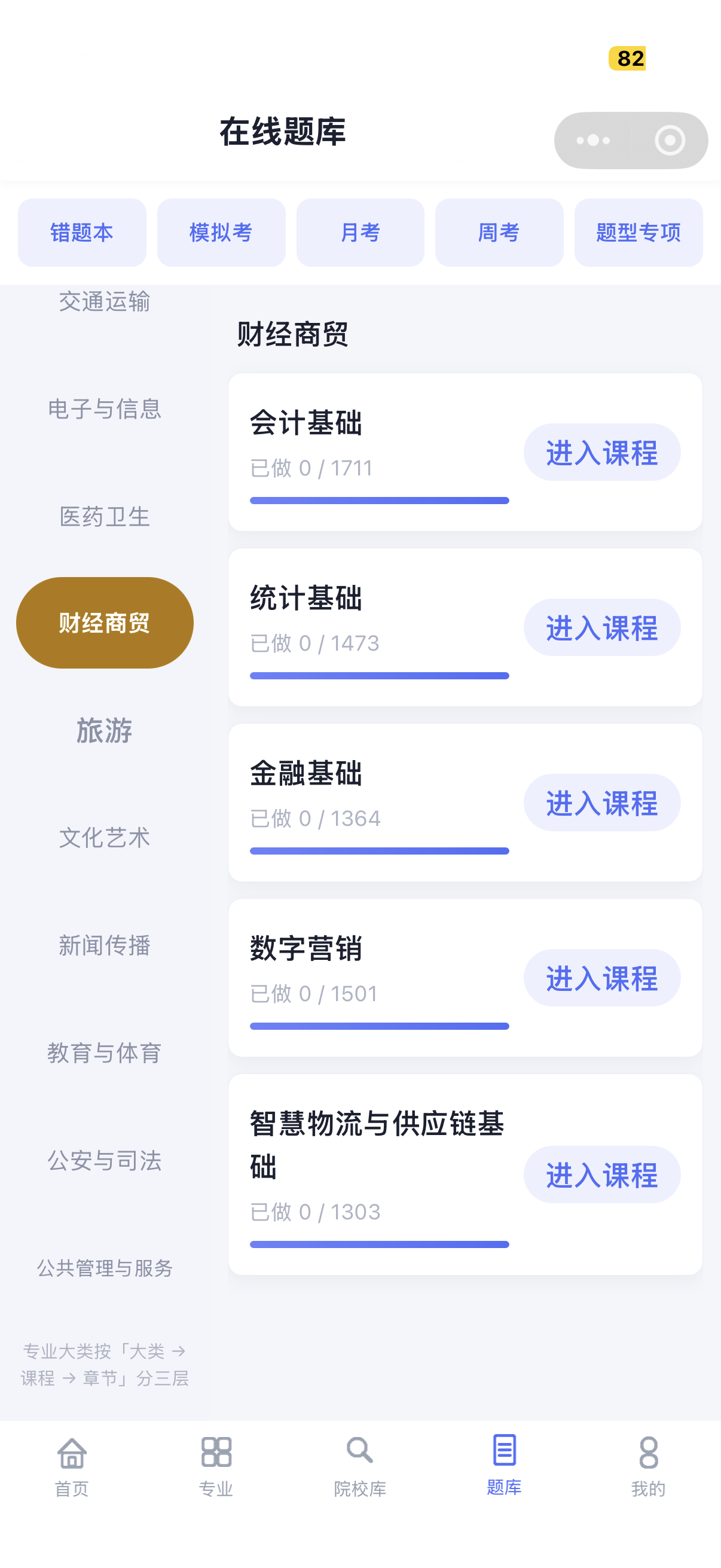 在线题库财经商贸